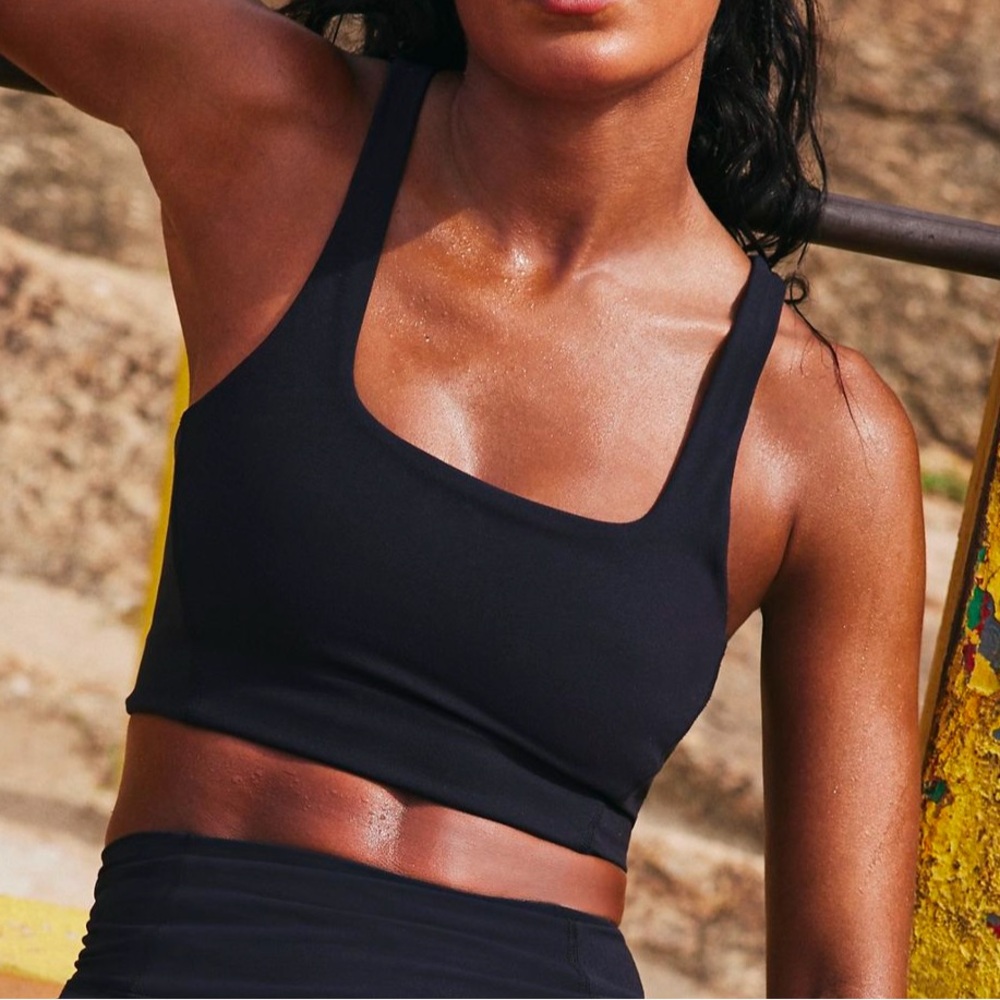 Free People Movement Never Better Square Neck Bra Black🖤